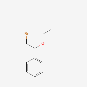 molecular formula C14H21BrO B13636427 (2-Bromo-1-(3,3-dimethylbutoxy)ethyl)benzene 