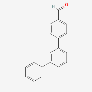 molecular formula C19H14O B13636429 4-(3-Phenylphenyl)benzaldehyde 