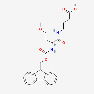 4-[2-({[(9H-fluoren-9-yl)methoxy]carbonyl}amino)-4-methoxybutanamido]butanoic acid