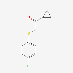 2-((4-Chlorophenyl)thio)-1-cyclopropylethan-1-one