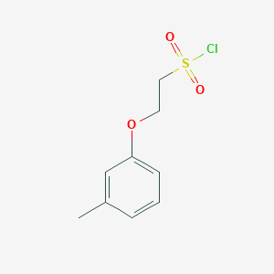 molecular formula C9H11ClO3S B13636474 2-(M-tolyloxy)ethane-1-sulfonyl chloride 