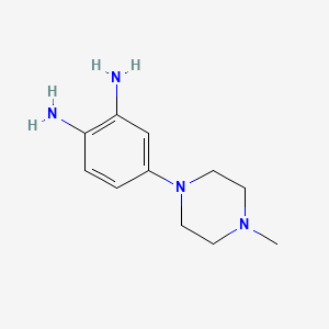 molecular formula C11H18N4 B1363648 4-(4-甲基哌嗪基)-1,2-苯二胺 CAS No. 54998-08-2