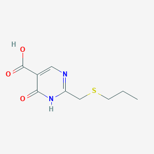 6-Oxo-2-((propylthio)methyl)-1,6-dihydropyrimidine-5-carboxylic acid