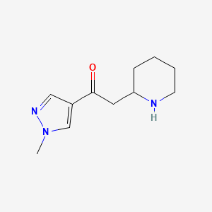 1-(1-Methyl-1H-pyrazol-4-yl)-2-(piperidin-2-yl)ethan-1-one