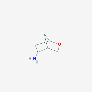 molecular formula C6H11NO B13636530 2-Oxabicyclo[2.2.1]heptan-5-amine 