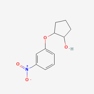 2-(3-Nitrophenoxy)cyclopentan-1-ol