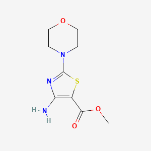 molecular formula C9H13N3O3S B1363655 Methyl 4-amino-2-morpholinothiazole-5-carboxylate CAS No. 99967-78-9