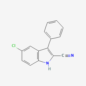 molecular formula C15H9ClN2 B1363656 5-chloro-3-phenyl-1H-indole-2-carbonitrile CAS No. 24139-17-1