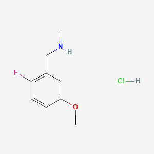 [(2-Fluoro-5-methoxyphenyl)methyl](methyl)aminehydrochloride