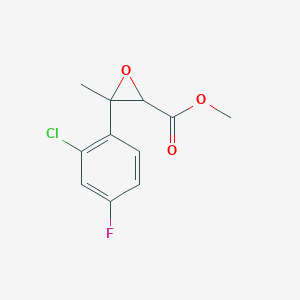 Methyl 3-(2-chloro-4-fluorophenyl)-3-methyloxirane-2-carboxylate