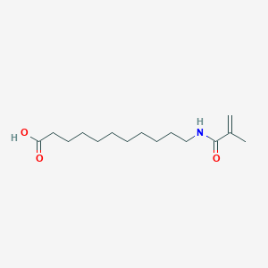 molecular formula C15H27NO3 B1363658 11-(Methacryloylamino)undecanoic acid CAS No. 59178-93-7