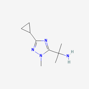 2-(3-Cyclopropyl-1-methyl-1h-1,2,4-triazol-5-yl)propan-2-amine