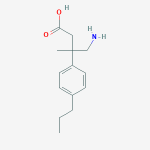 4-Amino-3-methyl-3-(4-propylphenyl)butanoic acid