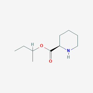 molecular formula C10H19NO2 B13636606 sec-Butyl (2R)-piperidine-2-carboxylate 