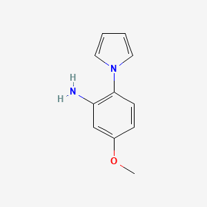 molecular formula C11H12N2O B1363662 5-Methoxy-2-(1H-pyrrol-1-yl)aniline CAS No. 59194-26-2