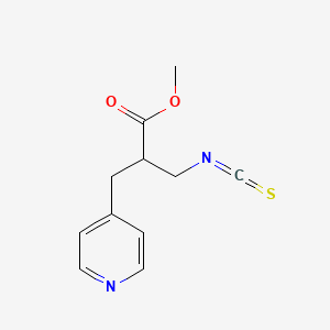 Methyl 3-isothiocyanato-2-(pyridin-4-ylmethyl)propanoate