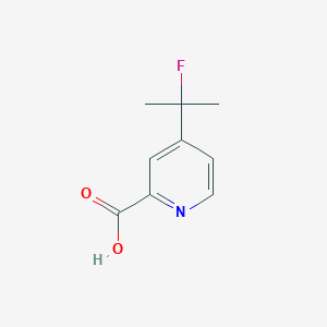 molecular formula C9H10FNO2 B13636679 4-(2-Fluoropropan-2-yl)picolinic acid 