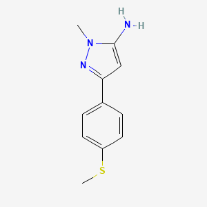 1-methyl-3-(4-(methylthio)phenyl)-1H-pyrazol-5-amine