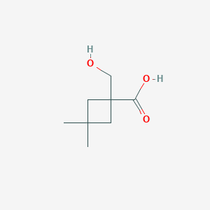 1-(Hydroxymethyl)-3,3-dimethylcyclobutane-1-carboxylic acid