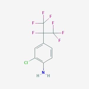 2-Chloro-4-(1,1,1,2,3,3,3-heptafluoropropan-2-yl)aniline