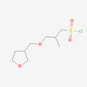 2-Methyl-3-((tetrahydrofuran-3-yl)methoxy)propane-1-sulfonyl chloride