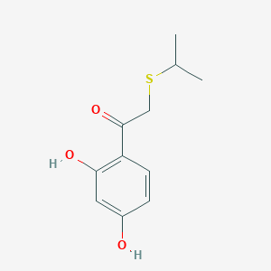 1-(2,4-Dihydroxyphenyl)-2-(isopropylthio)ethan-1-one