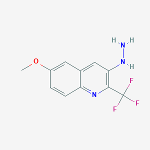 3-Hydrazinyl-6-methoxy-2-(trifluoromethyl)quinoline