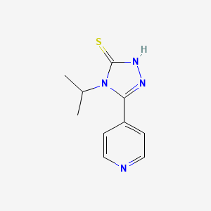 molecular formula C10H12N4S B1363678 4-异丙基-5-吡啶-4-基-4H-1,2,4-三唑-3-硫醇 CAS No. 90871-43-5