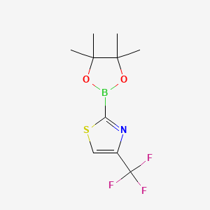 2-(Tetramethyl-1,3,2-dioxaborolan-2-yl)-4-(trifluoromethyl)-1,3-thiazole