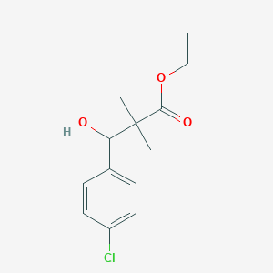 Ethyl 3-(4-chlorophenyl)-3-hydroxy-2,2-dimethylpropanoate