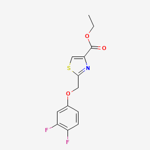 Ethyl2-[(3,4-difluorophenoxy)methyl]-1,3-thiazole-4-carboxylate