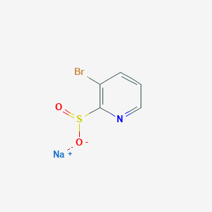 molecular formula C5H3BrNNaO2S B13636930 Sodium 3-bromopyridine-2-sulfinate 