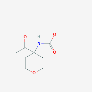 tert-butyl N-(4-acetyloxan-4-yl)carbamate