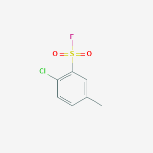 molecular formula C7H6ClFO2S B13636977 2-Chloro-5-methylbenzenesulfonyl fluoride CAS No. 25300-24-7