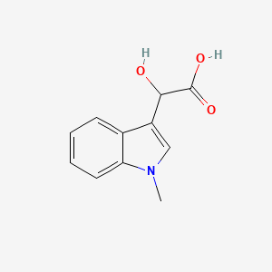 molecular formula C11H11NO3 B13637036 2-Hydroxy-2-(1-methyl-3-indolyl)acetic Acid 