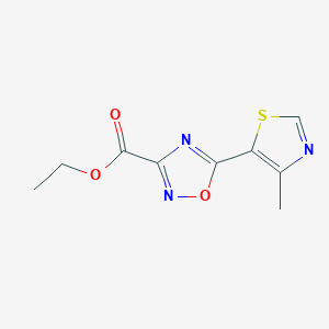 Ethyl 5-(4-methylthiazol-5-yl)-1,2,4-oxadiazole-3-carboxylate