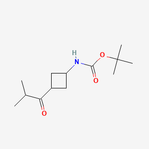 tert-butyl N-[3-(2-methylpropanoyl)cyclobutyl]carbamate