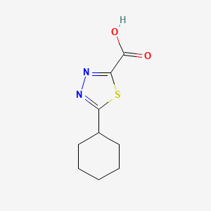 5-Cyclohexyl-1,3,4-thiadiazole-2-carboxylic acid