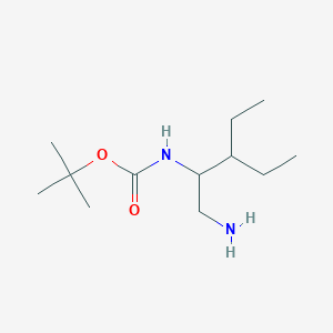 Tert-butyl (1-amino-3-ethylpentan-2-yl)carbamate