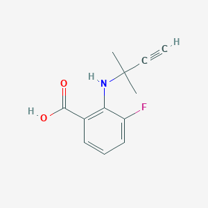 3-Fluoro-2-((2-methylbut-3-yn-2-yl)amino)benzoic acid