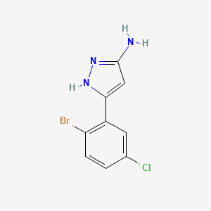 3-Amino-5-(2-bromo-5-chlorophenyl)pyrazole