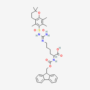 molecular formula C36H44N4O7S B13637283 Fmoc-Har(Pmc)-OH 