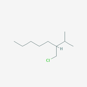 molecular formula C10H21Cl B13637298 3-(Chloromethyl)-2-methyloctane 