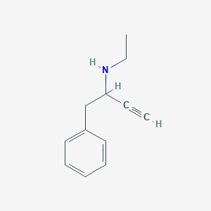 molecular formula C12H15N B13637322 Ethyl(1-phenylbut-3-yn-2-yl)amine 