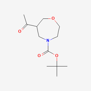 Tert-butyl 6-acetyl-1,4-oxazepane-4-carboxylate