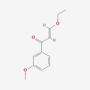 molecular formula C12H14O3 B13637396 3-Ethoxy-1-(3-methoxyphenyl)prop-2-en-1-one 