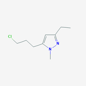 5-(3-Chloropropyl)-3-ethyl-1-methyl-1h-pyrazole