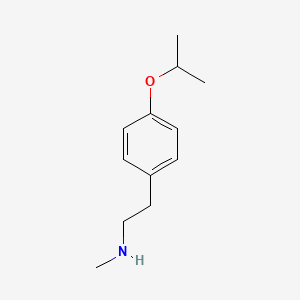 molecular formula C12H19NO B13637404 2-(4-Isopropoxyphenyl)-N-methylethan-1-amine 