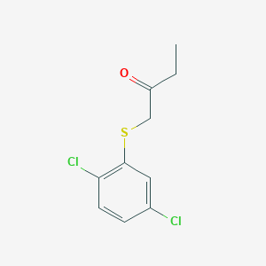 molecular formula C10H10Cl2OS B13637450 1-((2,5-Dichlorophenyl)thio)butan-2-one 