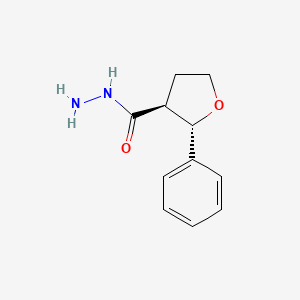 molecular formula C11H14N2O2 B13637453 (2S,3S)-2-phenyloxolane-3-carbohydrazide 